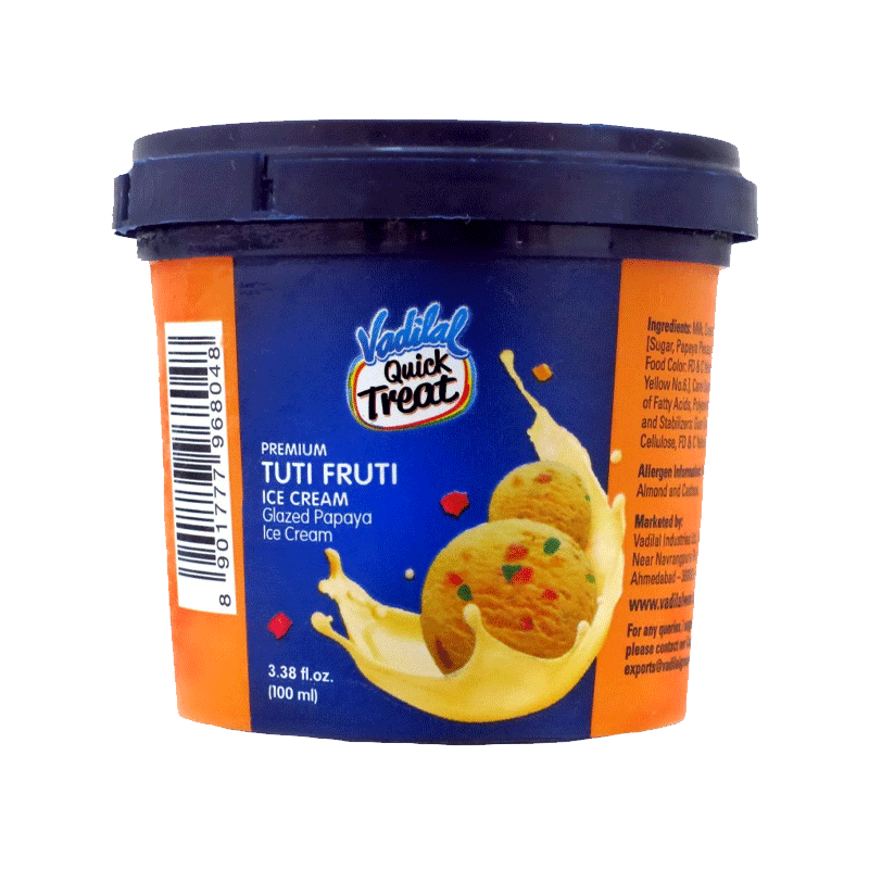 Picture of Vadilal Tutti Fruit Tub Ice Cream FRZ - 140ml