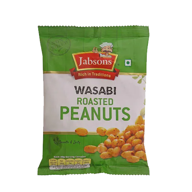 Picture of Jabsons Wasabi Roasted Peanuts - 140g