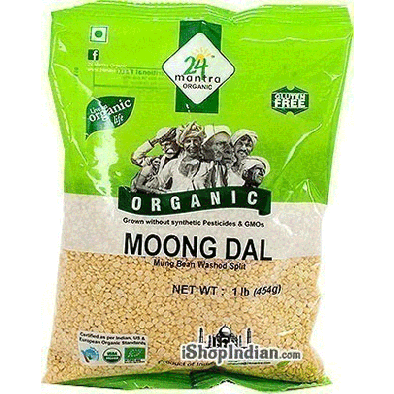 Picture of 24 Mantra Organic Green Moong Dal - 1Lb