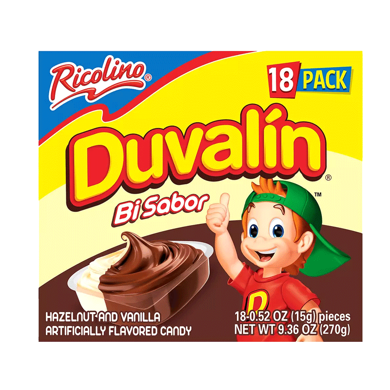 Picture of Ricolino Duvalin Mexican Hazelnut Vanilla Flavored Candy - 18*270g