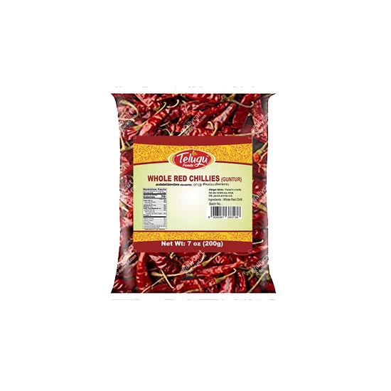 Picture of Telugu Whole Red Chillies Guntur-3.5oz