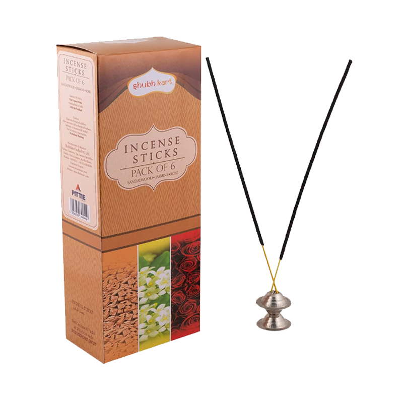 Picture of Shubh Kart Jasmine Incense Sticks - 6pck 20sticks