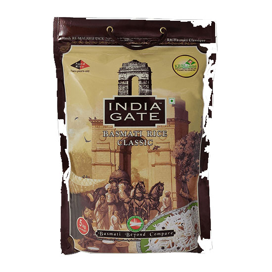 Picture of India Gate Classic Basmati Rice - 10lb