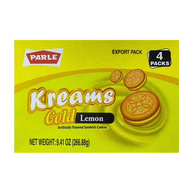 Picture of Parle Kreams Gold Lemon Biscuits - 267g*4