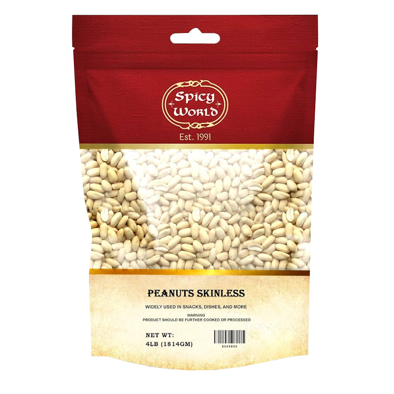 Picture of Spicy World Skinless Peanuts - 4lb