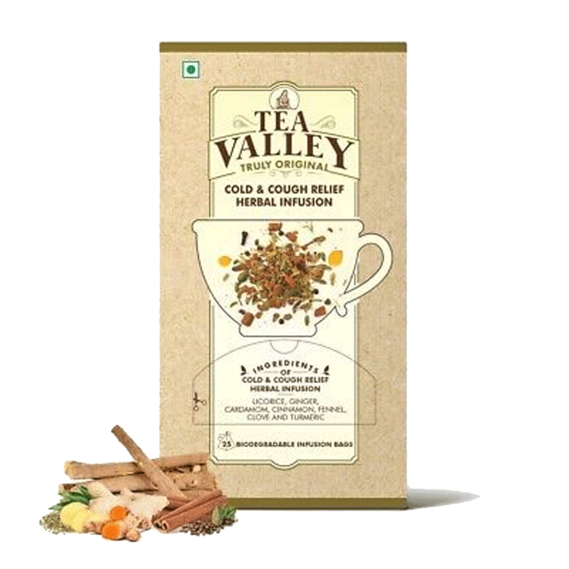 Picture of Tea Valley Cold & Cough Relief Herbal Infusion Tea Bags - 40g*20
