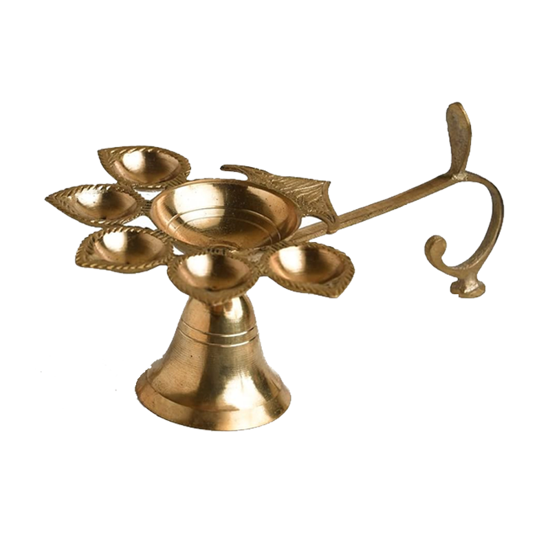 Picture of Brass 5+5 Nilanjam Deepam