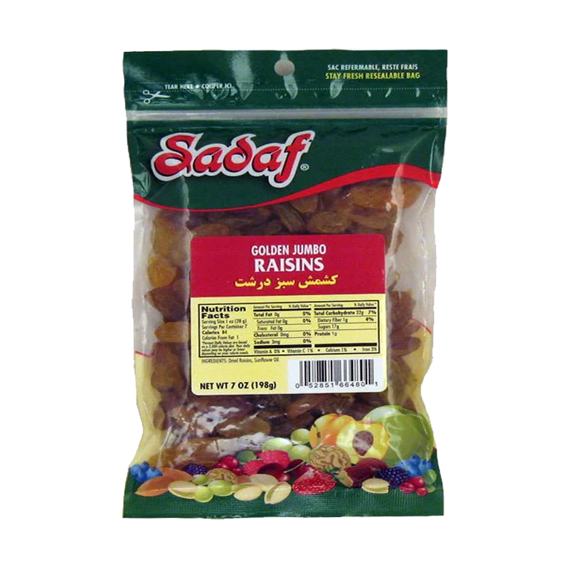 Picture of Sadaf Raisins Golden Jumbo - 7oz