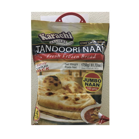 Picture of Karachi Delight Tandoori Naan Jumbo FRZ - 1750g*14