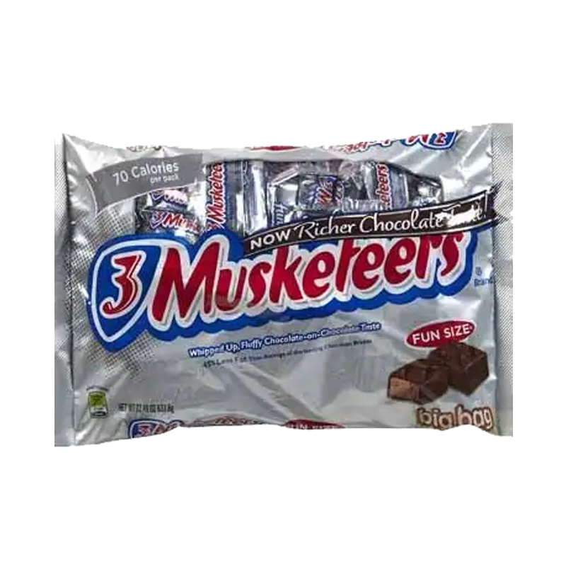 Picture of 3 Musketeers Chocolate Candy - 60.4g
