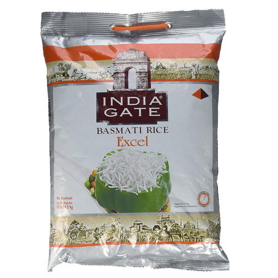 Picture of India Gate Excel Basmati White Rice - 10lb