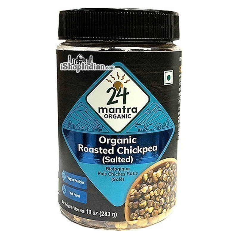 Picture of 24 Mantra Organic Roasted Chickpeas Salted - 283g