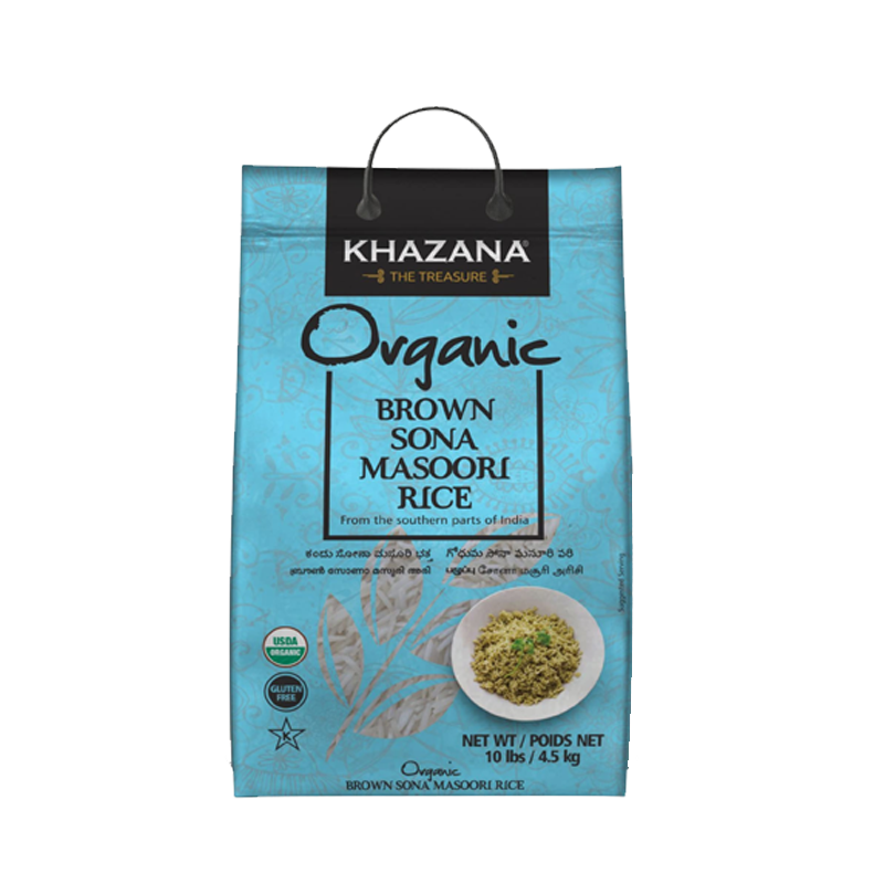 Picture of Khazana Organic Brown Sona Masoori - 10LB