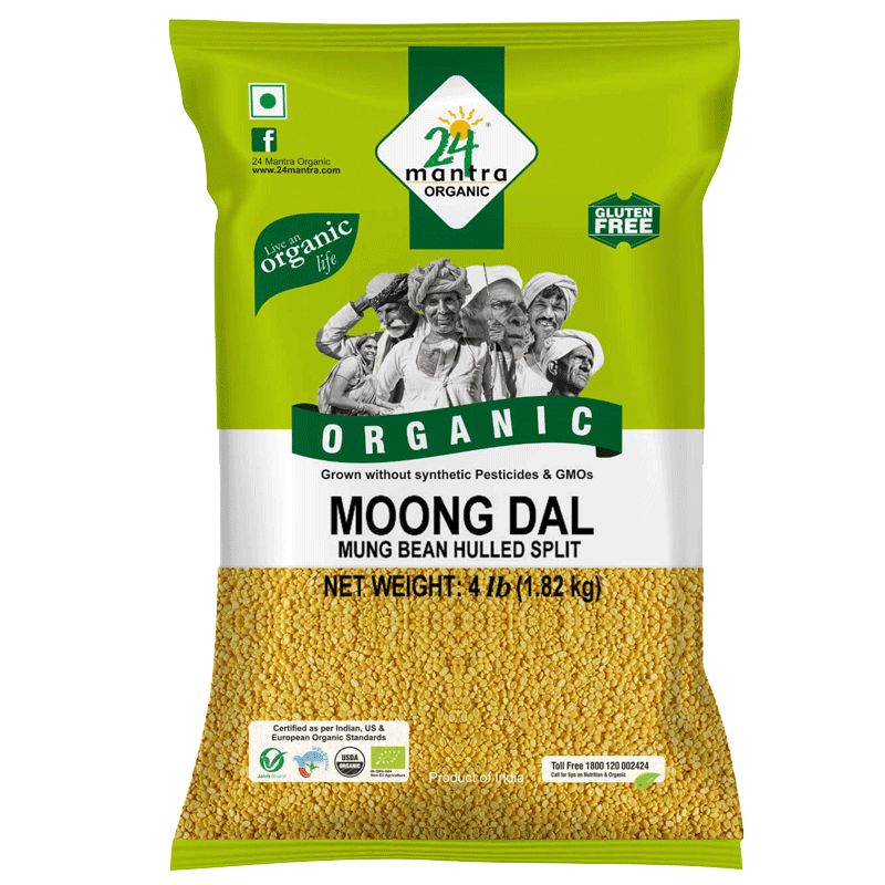 Picture of 24 Mantra Organic Moong Dal Yellow Split - 4Lb