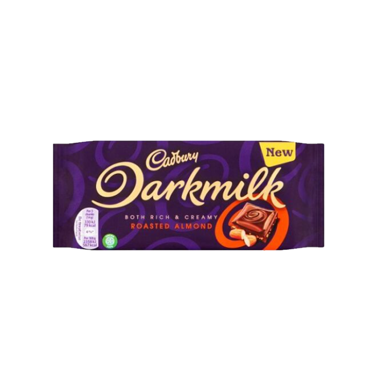 Picture of Cadbury Darkmilk Roasted Almond Chocolate - 85g