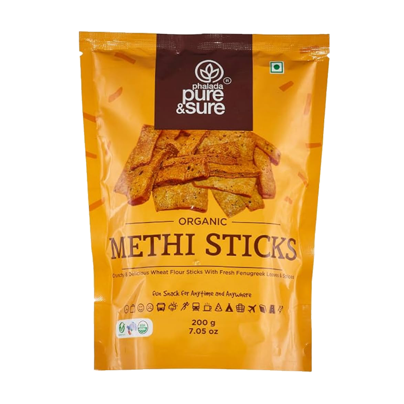 Picture of Pure & Sure Organic Methi Sticks - 200g