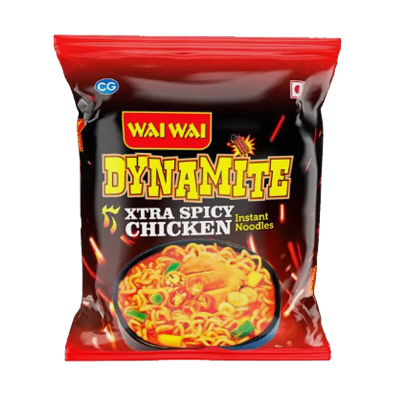 Picture of Wai Wai Dynamite Xtra Spicy Chicken Noodles - 100g
