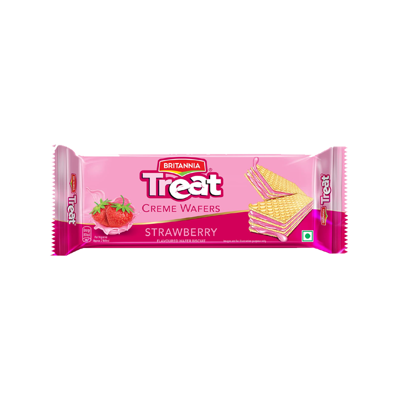 Picture of Britannia Treat Strawberry Biscuits - 100g
