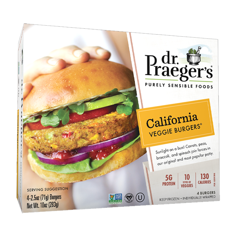 Picture of Dr Praeger Burger Veggie Black Bean FRZ - 20oz*8