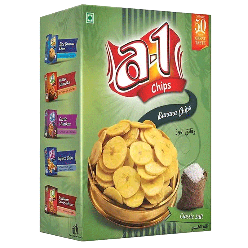 Picture of A1 Banana Chips Plain -200g