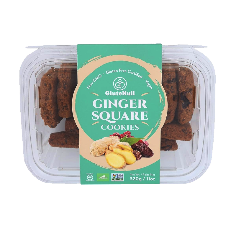 Picture of Glute Null Ginger Square Cookies - 240g