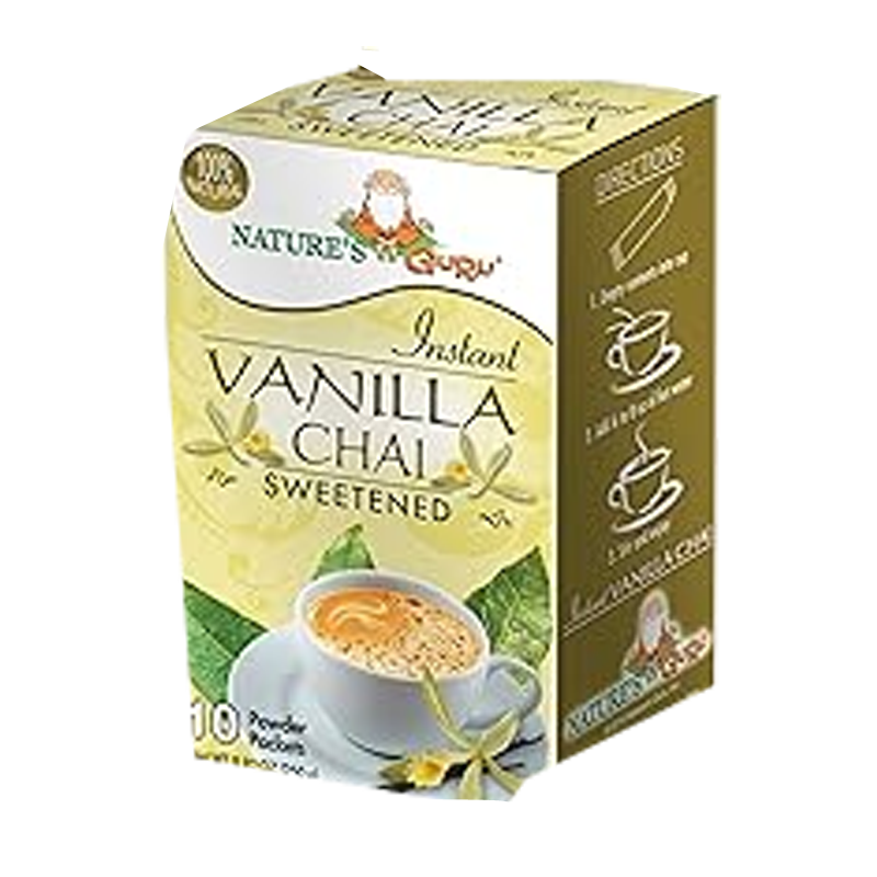 Picture of Natures Guru Vanilla Chai Sweetened Tea Bags - 250g*10