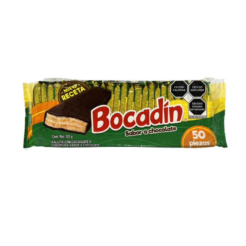 Picture of Ricolino Bocadin Mexican Chocolate Snack Wafers - 50pc