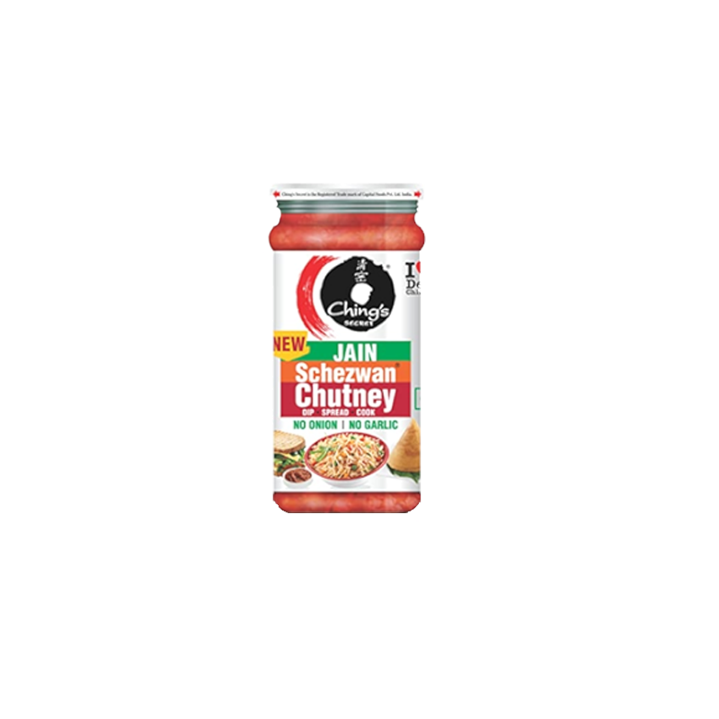 Picture of Chings Jain Schezwan Chutney No Onion & Garlic - 250g