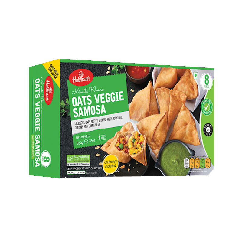 Picture of Haldirams Oats Veggie Samosa FRZ - 650g*8