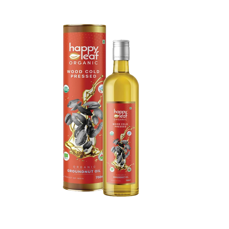 Picture of Happy Leaf Organic Groundnut Oil - 750ML