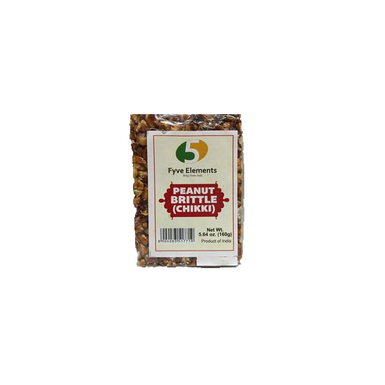 Picture of Fyve Elements Peanut Britle Chikki with Ginger - 160g