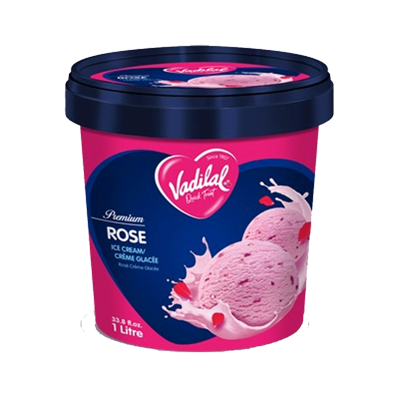 Picture of Vadilal Rose Ice Cream FRZ - 1lt