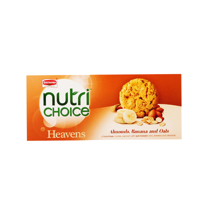 Picture of Britannia Nutri Choice Almond Banana Cookies - 100g