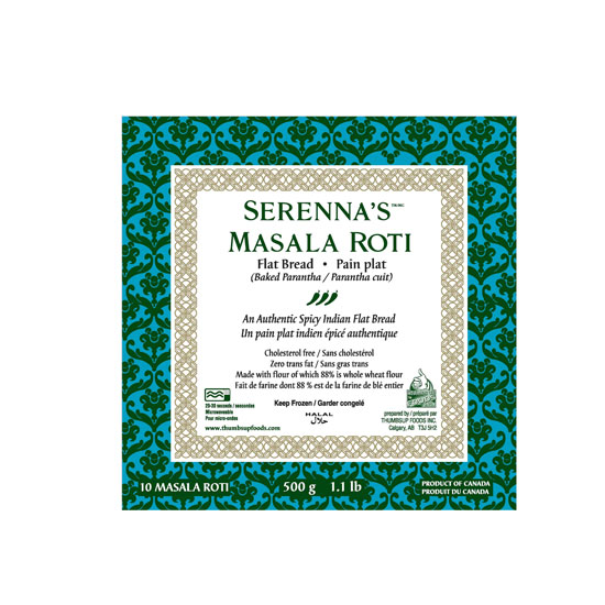 Picture of Serennas Masala Roti FRZ - 500g