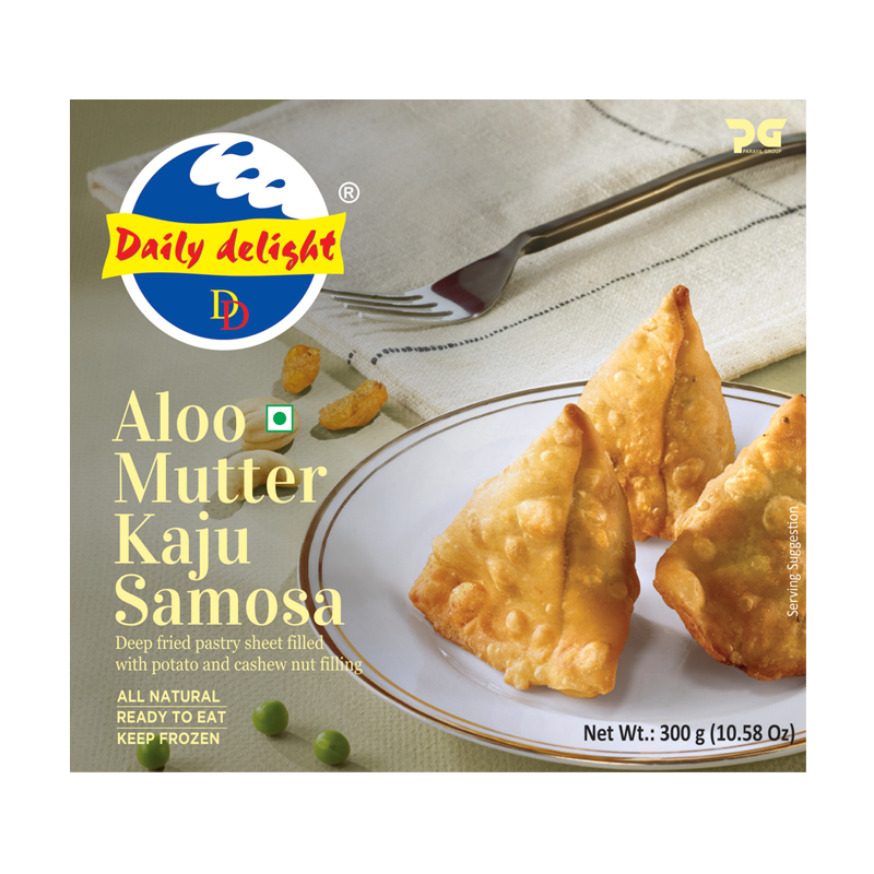 Picture of Daily Delight Aloo Mattar Kaju Samosa FRZ - 300g