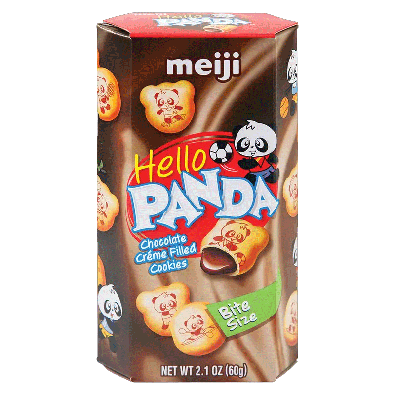 Picture of Meiji Hello Panda Chocolate Creme Filled Cookies - 60g