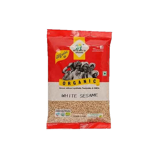 Picture of 24 Mantra Organic White Sesame Seeds - 7oz