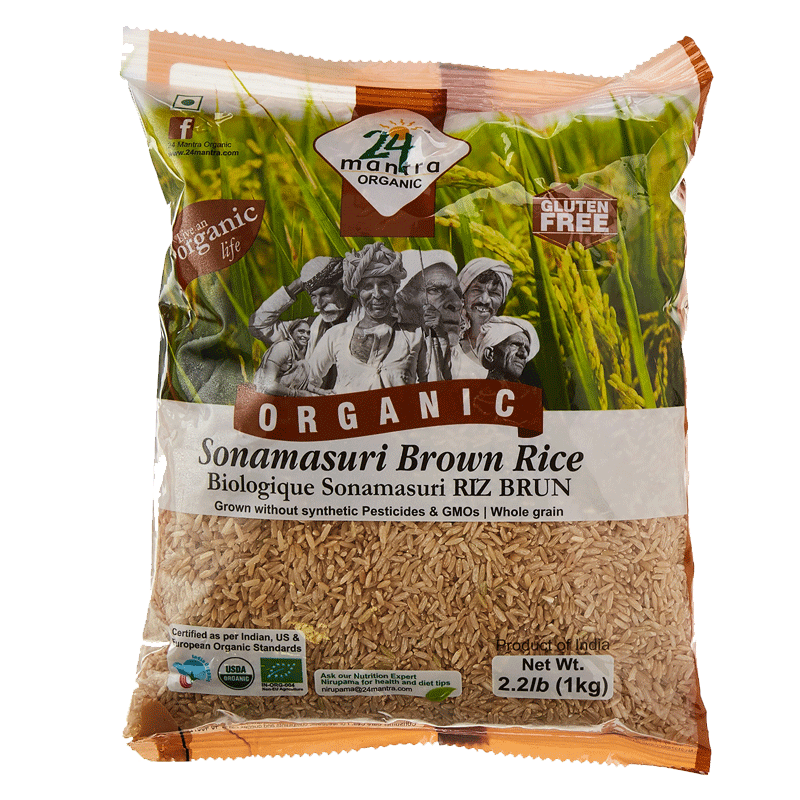 Picture of 24 Mantra Organic Sona Masoori Brown Rice - 2lb