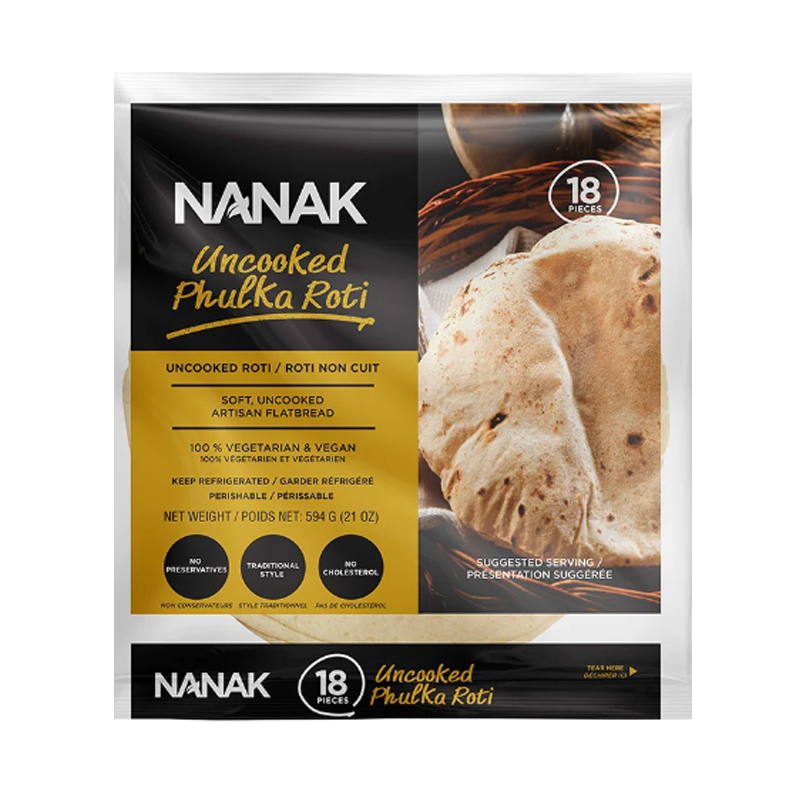 Picture of Nanak Uncooked Phulka Roti - 594g*18