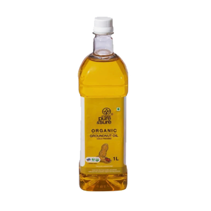 Picture of Pure & Sure Organic Groundnut Oil - 1lt