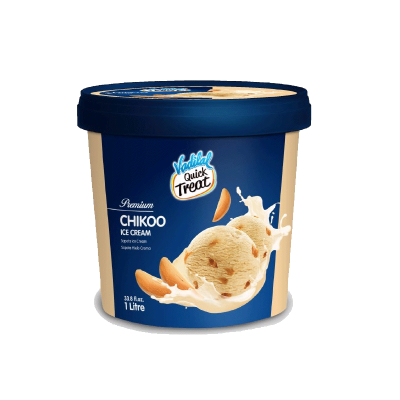 Picture of Vadilal Chikoo Ice Cream FRZ -1lt