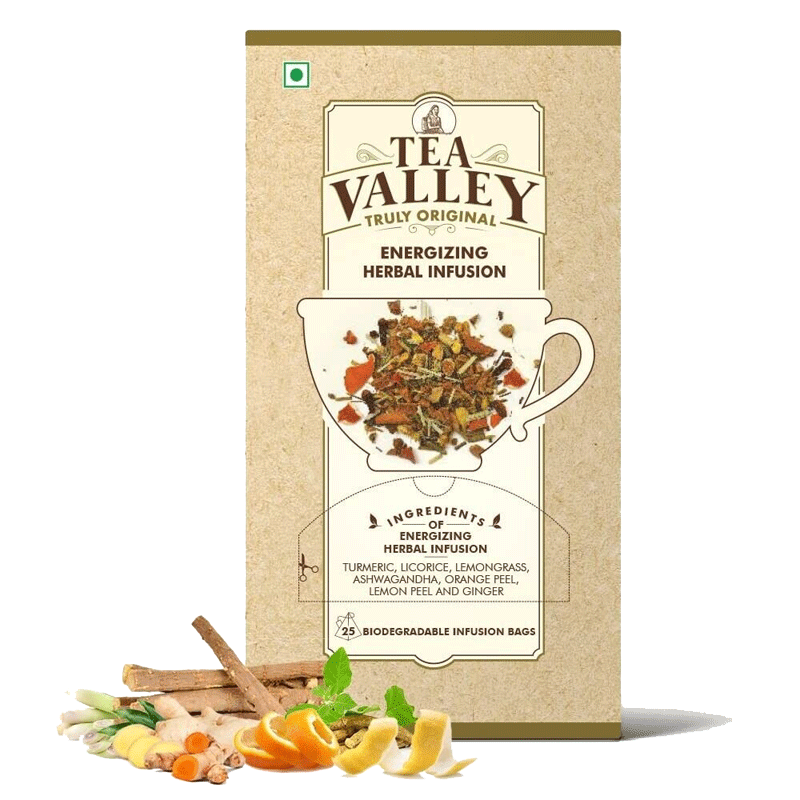 Picture of Tea Valley Energizing Herbal Infusion Tea Bags - 40g*20