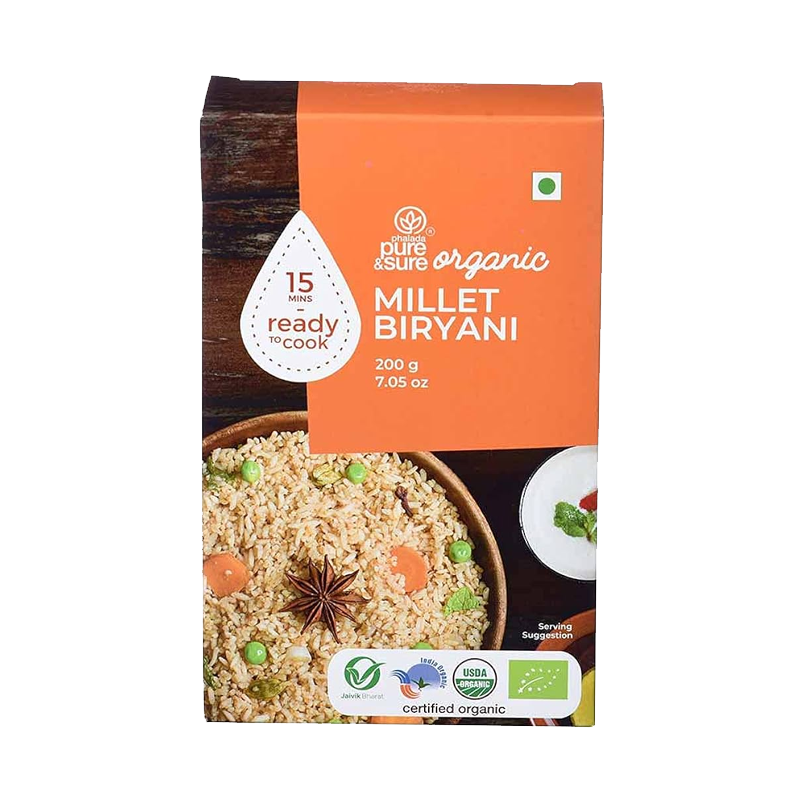 Picture of Pure & Sure Organic Millet Biryani RTE - 200g