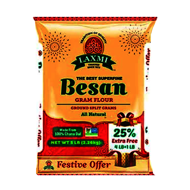 Picture of Laxmi Gram Flour Besan - 4lb +1lb Free