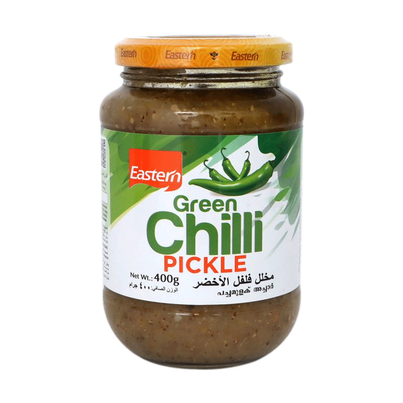 Picture of Eastern Green Chilli Pickle With Garlic - 400g