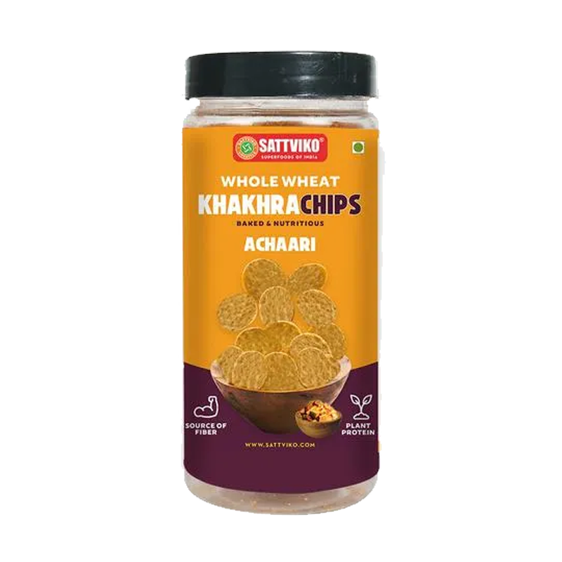 Picture of Sattviko Khakhra Chips Whole Wheat Fenugreek - 110g