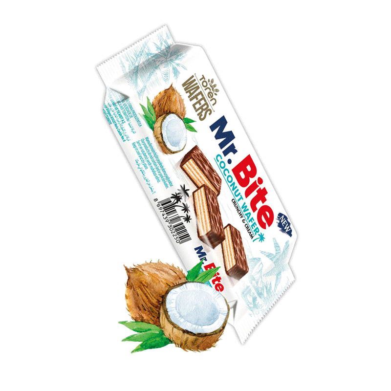 Picture of Mr.Bite Milk Chocolate Coated Wafers With Coconut Cream - 38g