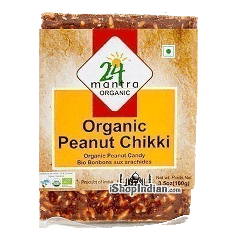 Picture of 24 Mantra Organic Peanut Chikki - 100g