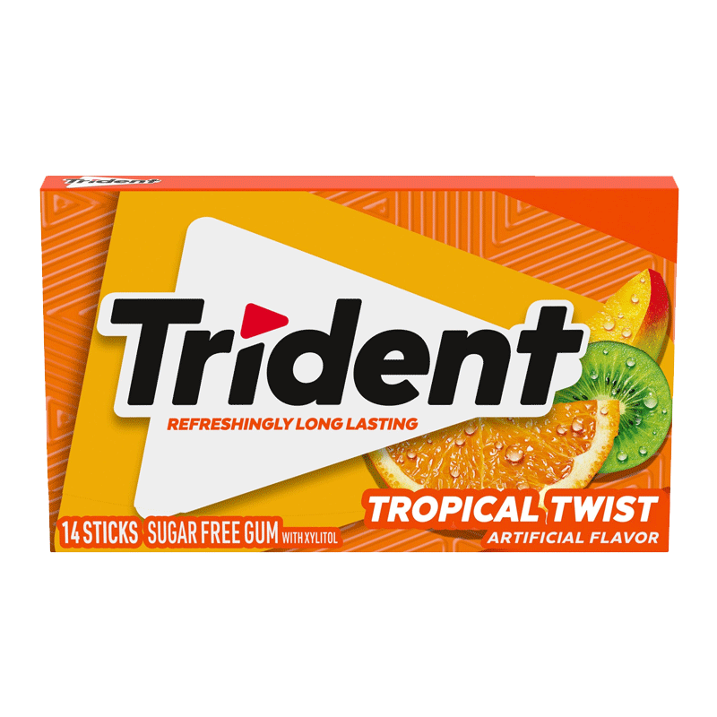 Picture of Trident Tropical Twist Chewing Gum - 14pc