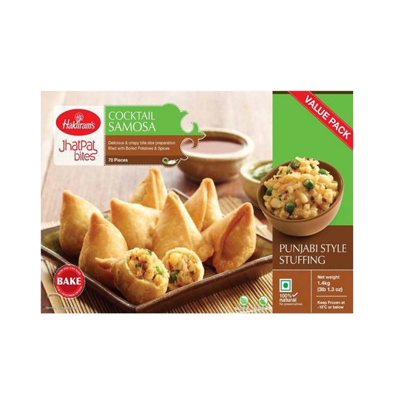 Picture of Haldirams Jhatpat bites Restaurant Samosa FRZ - 3lb